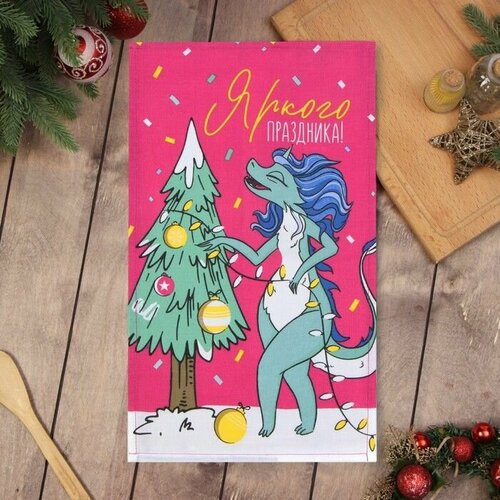 Полотенце кухонное 28x46 cм Рогожка Хлопок 417₽