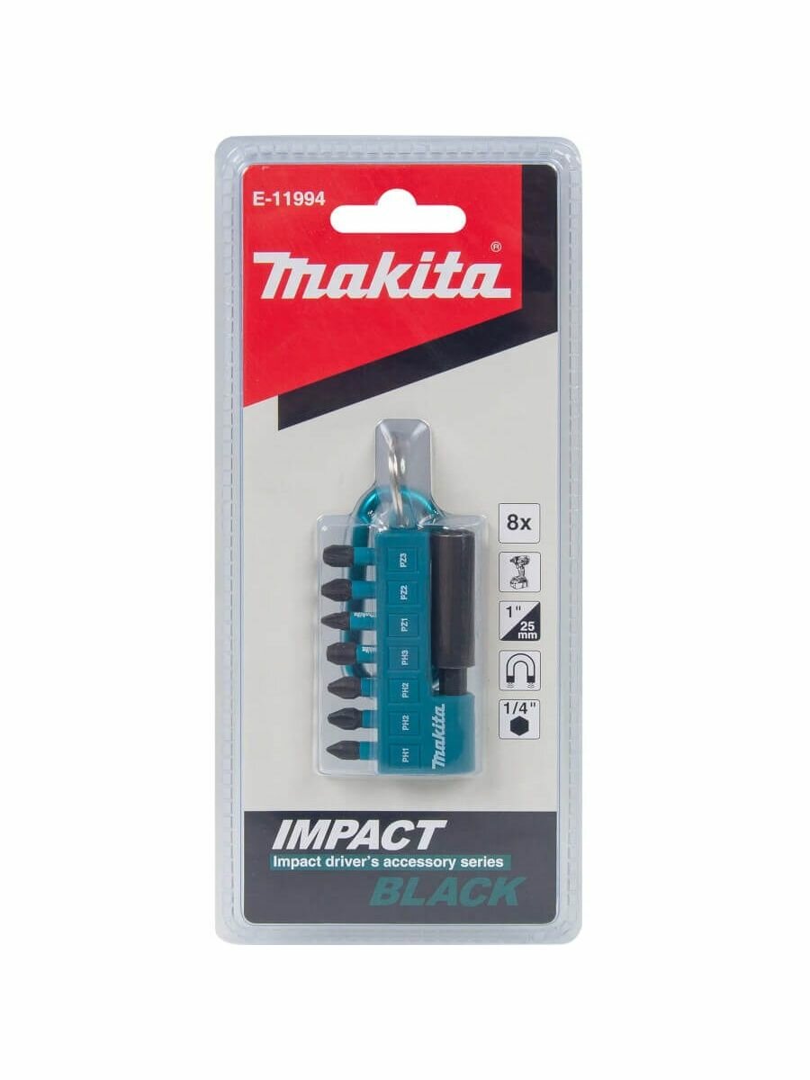 Набор бит Makita Impact Black 8шт (E-11994) - фото №6