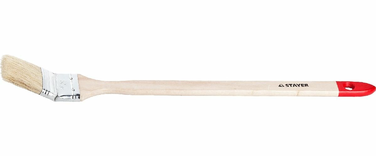 Радиаторная кисть STAYER Universal 50 мм 2 светлая натуральная щетина деревянная ручка для всех видов ЛКМ (0112-50_z01)