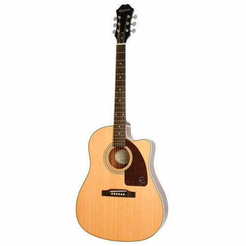 EPIPHONE J-15 EC Deluxe Natural электроакустическая гитара, цвет натуральный, в комплекте жесткий ке
