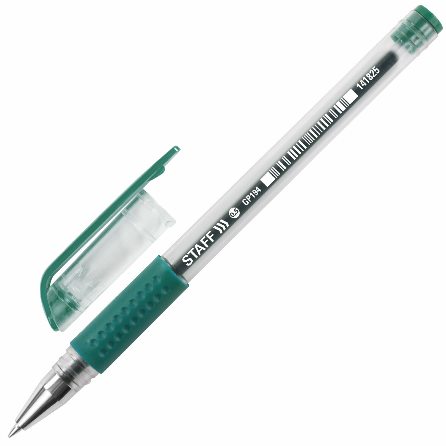 Ручка гелевая 1шт Staff "Everyday", зеленая, 0,5мм