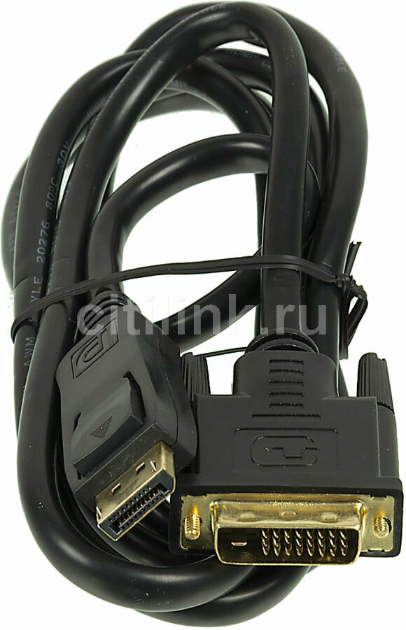 Кабель NingBo DisplayPort (m) - DVI-D Dual Link (m), 1.8 м, черный - фото №6