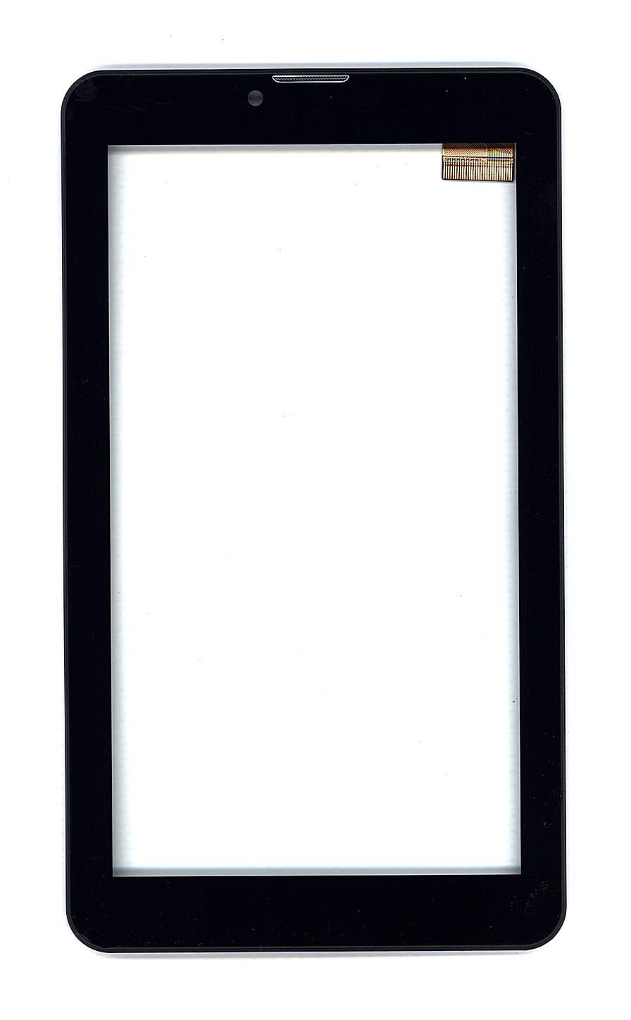 Сенсорное стекло (тачскрин) для Irbis TZ53 черное с рамкой