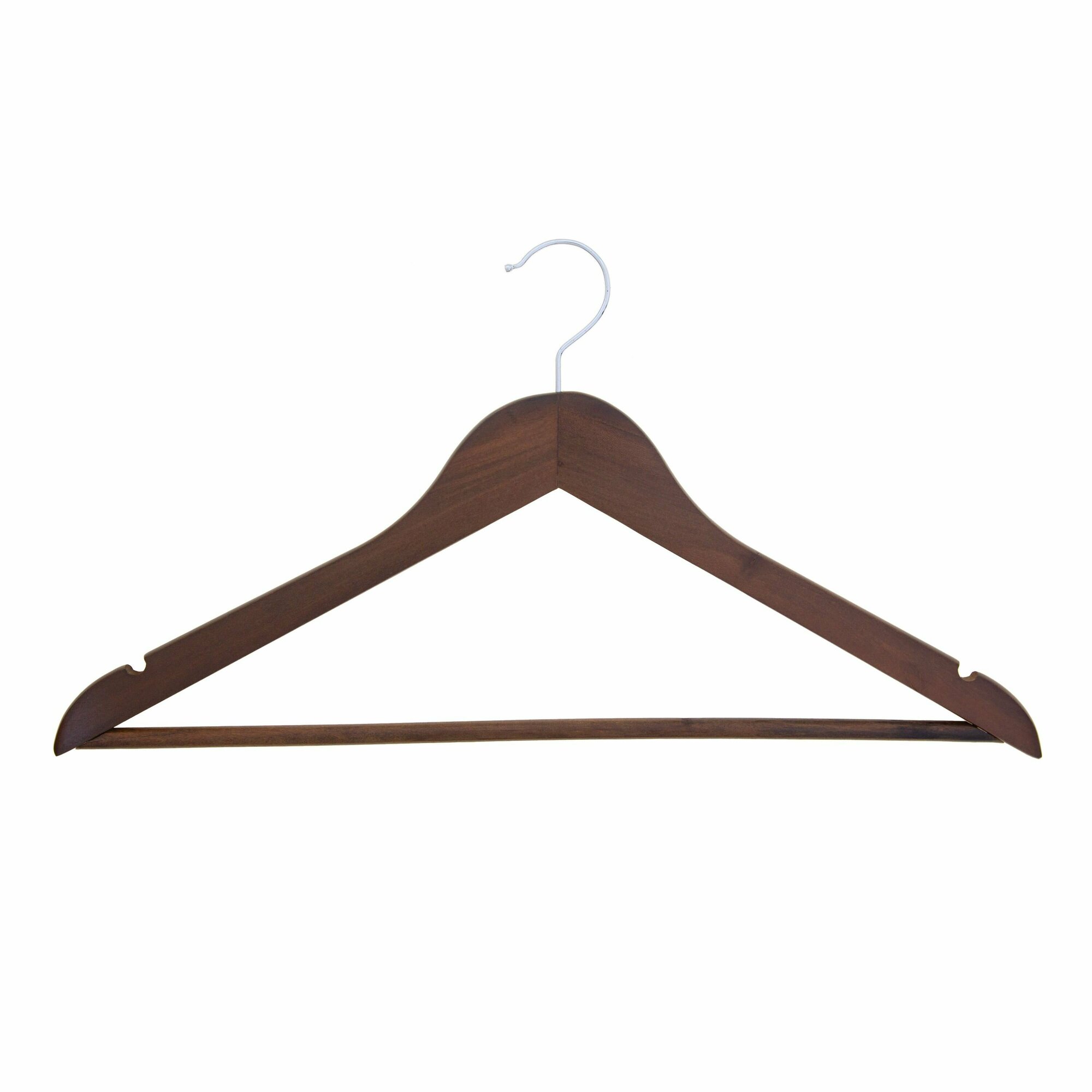Вешалки для одежды, деревянные, Formula Tepla, плечики 44,5 см, набор 20 шт, цвет: коричневый винтаж - фотография № 6