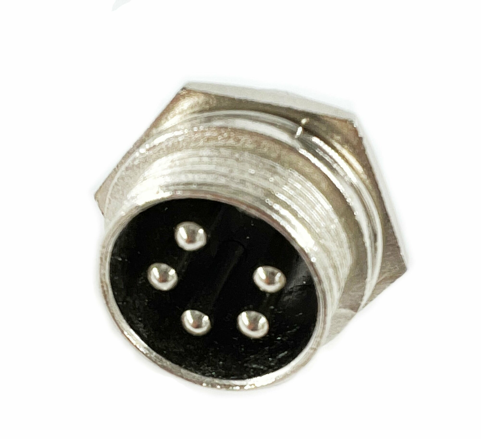 Разъем MIC 16 5 Pin штекер металл на корпус( 1 штука)