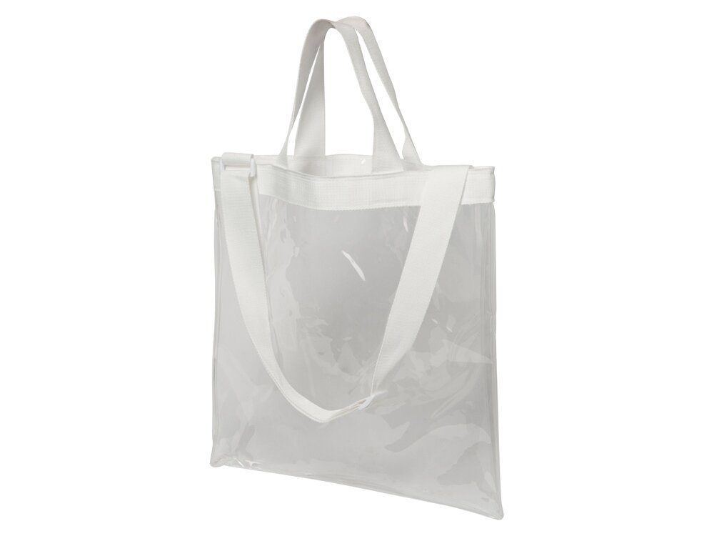 фото Сумка Frank из прозрачного пластика с регулирующейся лямкой, прозрачный