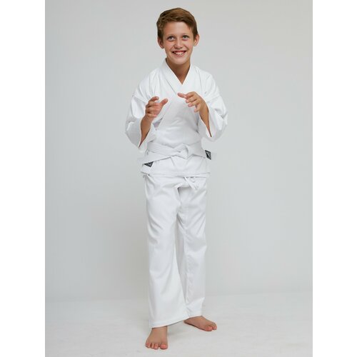 Кимоно Amid Кимоно для карате детское для восточных единоборств, с поясом, размер 110, белый