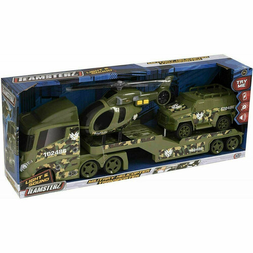 Teamsterz Игровой набор Teamsterz Военный транспортер со световыми и звуковыми эффектами1416842