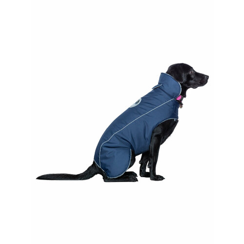 Попона Dogmoda Boston, унисекс, цвет: синий, на меху. Размер 7 попона для собак dogmoda бостонсиняя 7
