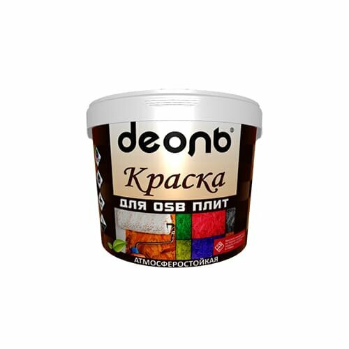 Краска акриловая для OSB 2,7 л В/Д (Деоль) супер белая
