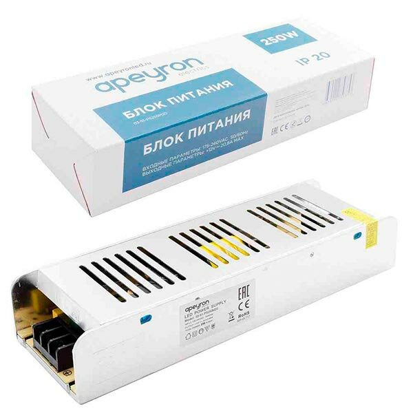 Блок питания металл 03-51 250 Вт IP20 Apeyron Electrics - фото №4