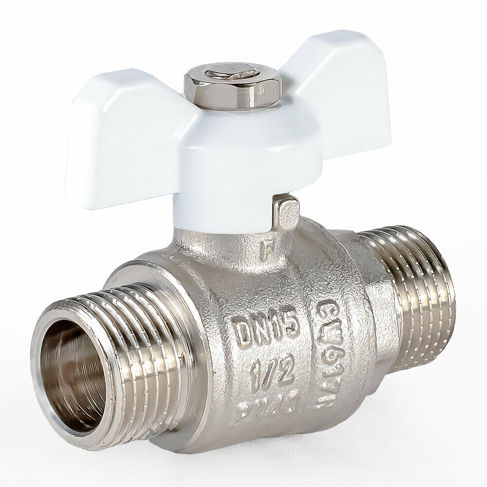 фото Кран шаровой PROFACTOR PF STANDARD ручка бабочка 1/2 дюйма н/н PF FBV 306