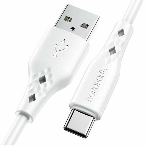 Кабель USB Type-C Borofone BX48 <белый> дата кабель borofone bx48 usb type c 3а белый 40991