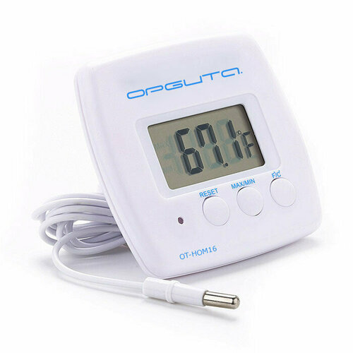 Термометр цифровой Орбита OT-HOM16 с выносным датчиком для улицы морозильника ванны сауны почвы 65000₽