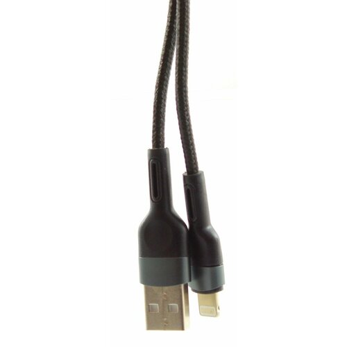 USB Кабель для Apple/iPhone OINO M285, в нейлоновой оплетке, усиленное соединение кабеля с коннектор, 2A, 1м.