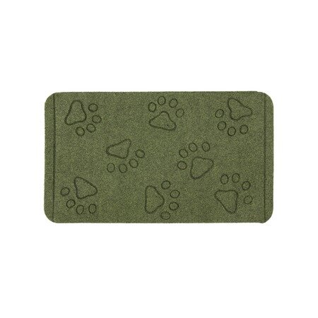 фото Коврик придверный Оскар Эмбоссед 40х70 Экстра Латекс лапы/ зеленый