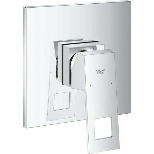 Grohe 24061000 Eurocube Смеситель для душа, комплект верхней монтажной части, хром комплект смесителей для ванной grohe eurocube set609 хром