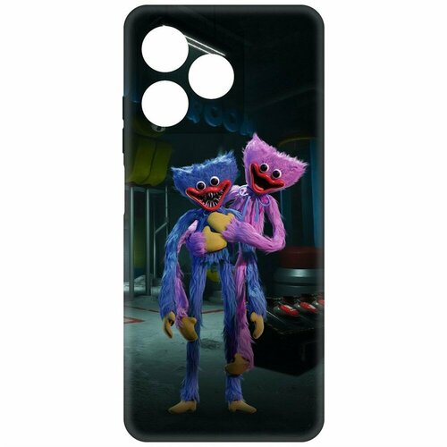 Чехол накладка Krutoff Soft Case Хаги Ваги и Киси Миси для Realme C53 черный
