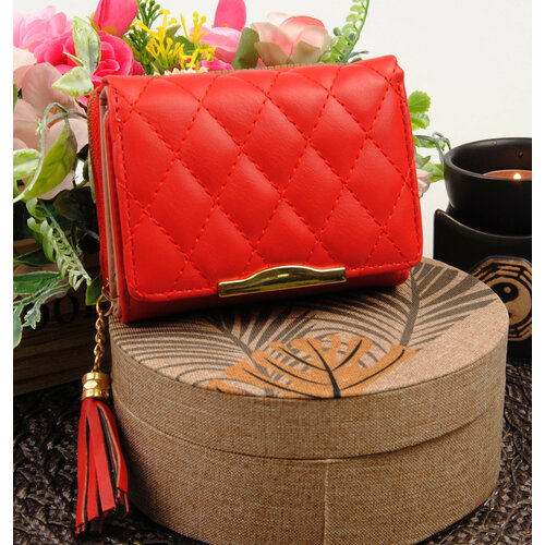 фото Кошелек 082, фактура гладкая, красный m&w 2021