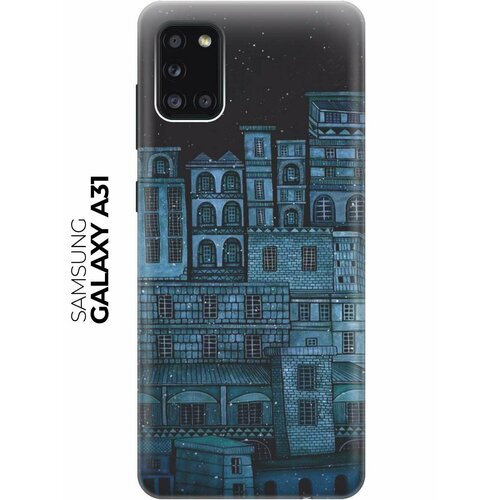 Чехол - накладка ArtColor для Samsung Galaxy A31 с принтом Ночь над городом чехол накладка artcolor для samsung galaxy m31 с принтом ночь над городом