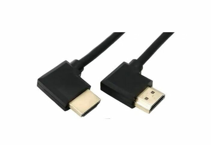 Угловой кабель HDMI 90 градусов, правый-левый, 1.4b FullHD,3D, 2 м.