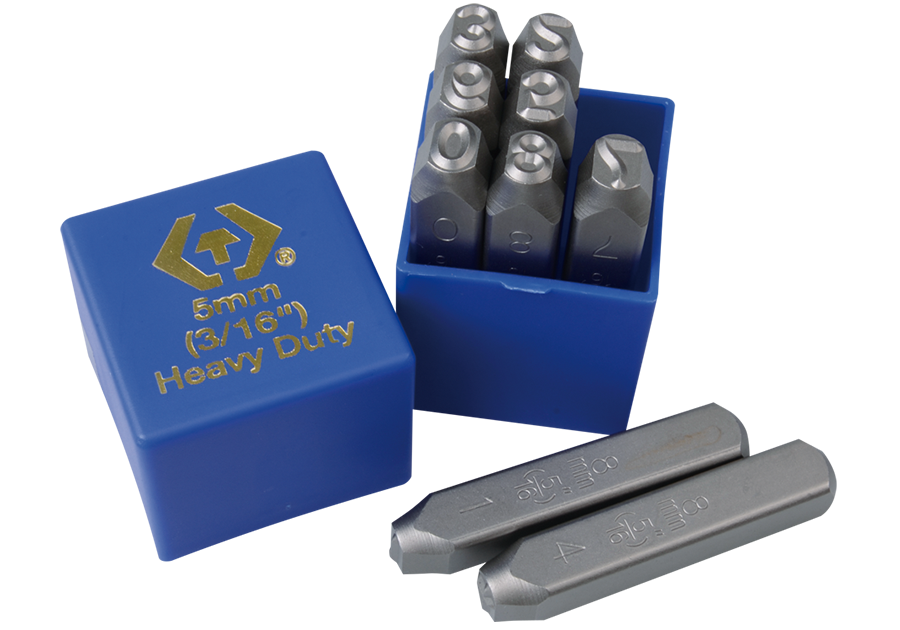 Набор ударных клейм 4 мм, цифры, 9 предметов KING TONY 11409SQ04