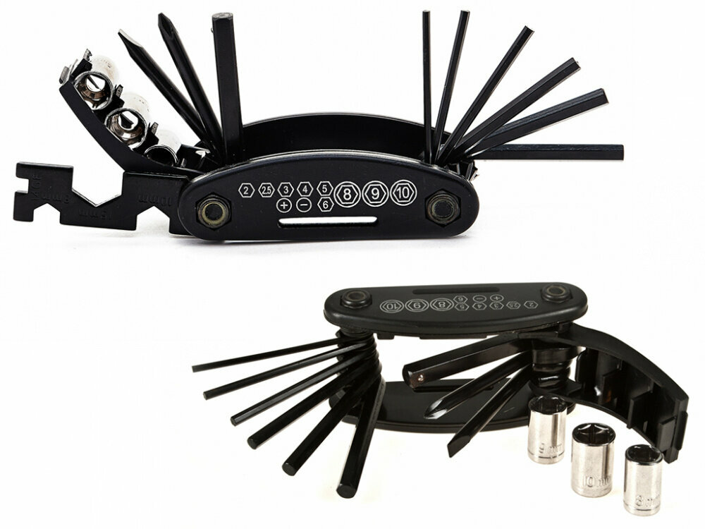 фото Vinca Sport набор инструментов 15 функций, сталь, черный