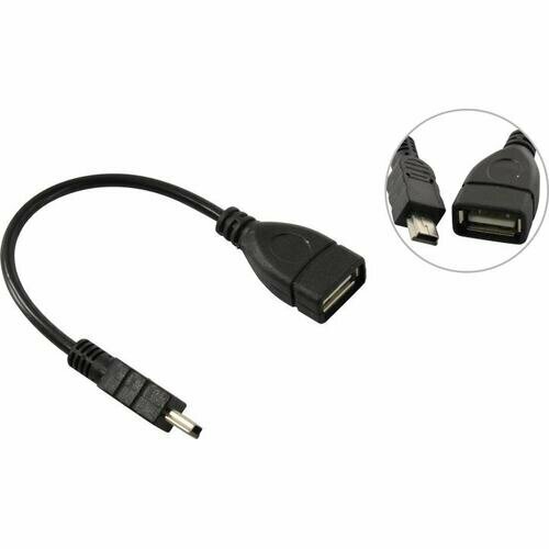 Адаптер OTG (On-The-Go) USB 2.0 A -> mini-B Exegate EX-OTG-USB2-AFminiBM5P-0.15