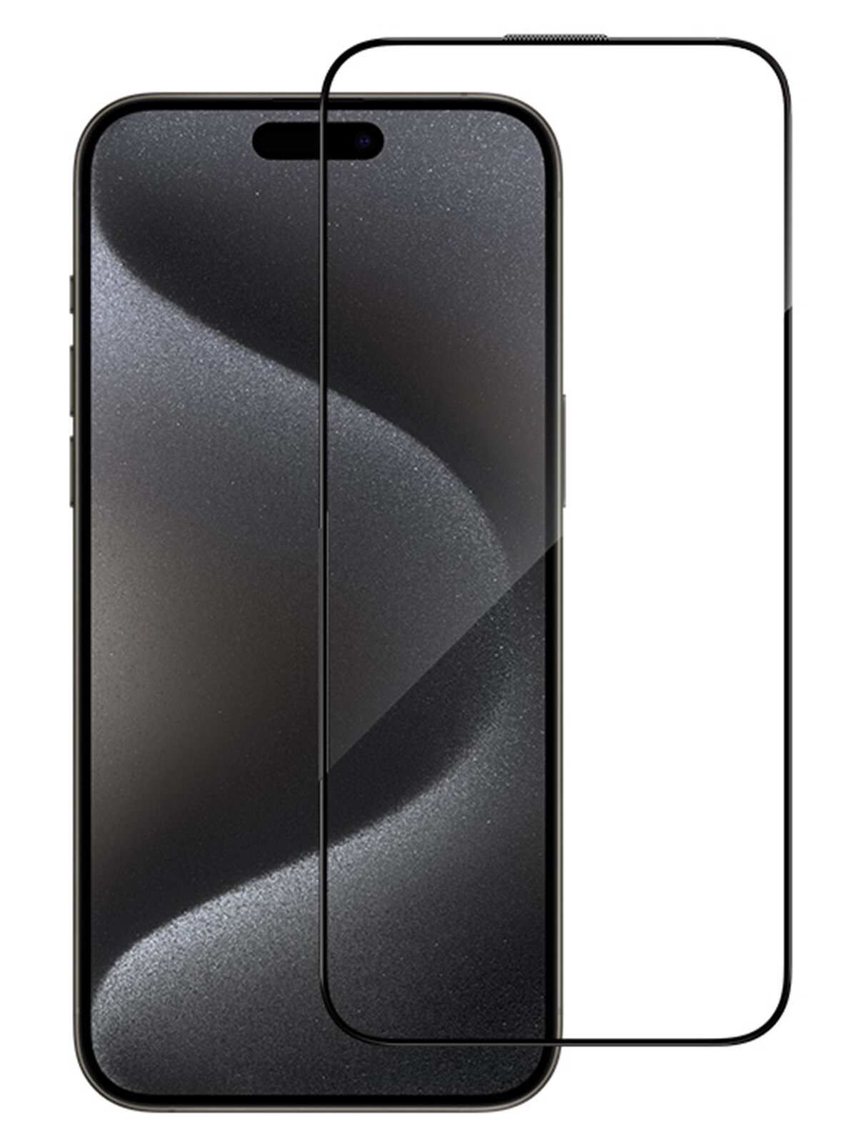 BlueO стекло для iPhone 15 Pro Max, AR Anti-reflective Black (ультра-прозрачное), шт