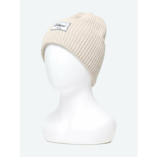 фото Шапка vitacci, размер onesize, бежевый