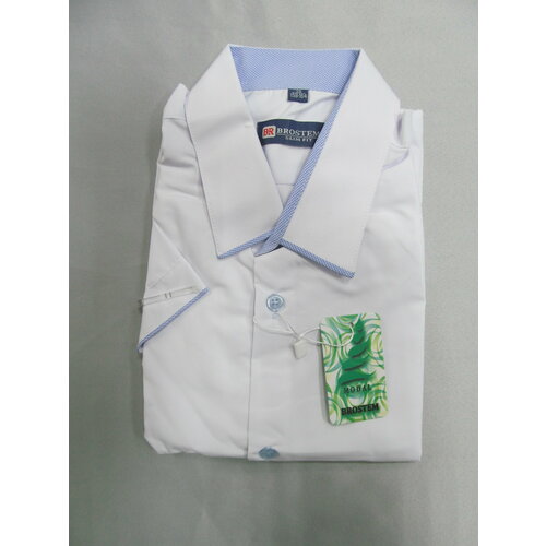 Школьная рубашка Brostem, размер 34, белый, голубой школьная рубашка brostem размер 35 белый голубой