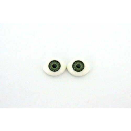 Глаза для игрушек, овальные, зеленые, 1 упаковка глаза для игрушек подвижные круглые черные 1 упаковка