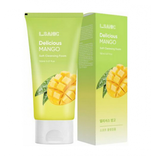 Пенка очищающая для умывания с экстрактом манго Delicious Mango Soft Cleansing Foam