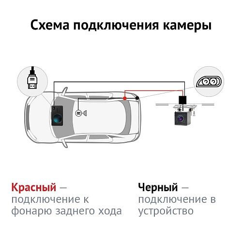 Камера заднего вида для комбо-устройства iBOX RearCam iCON 1080p — фото 7
