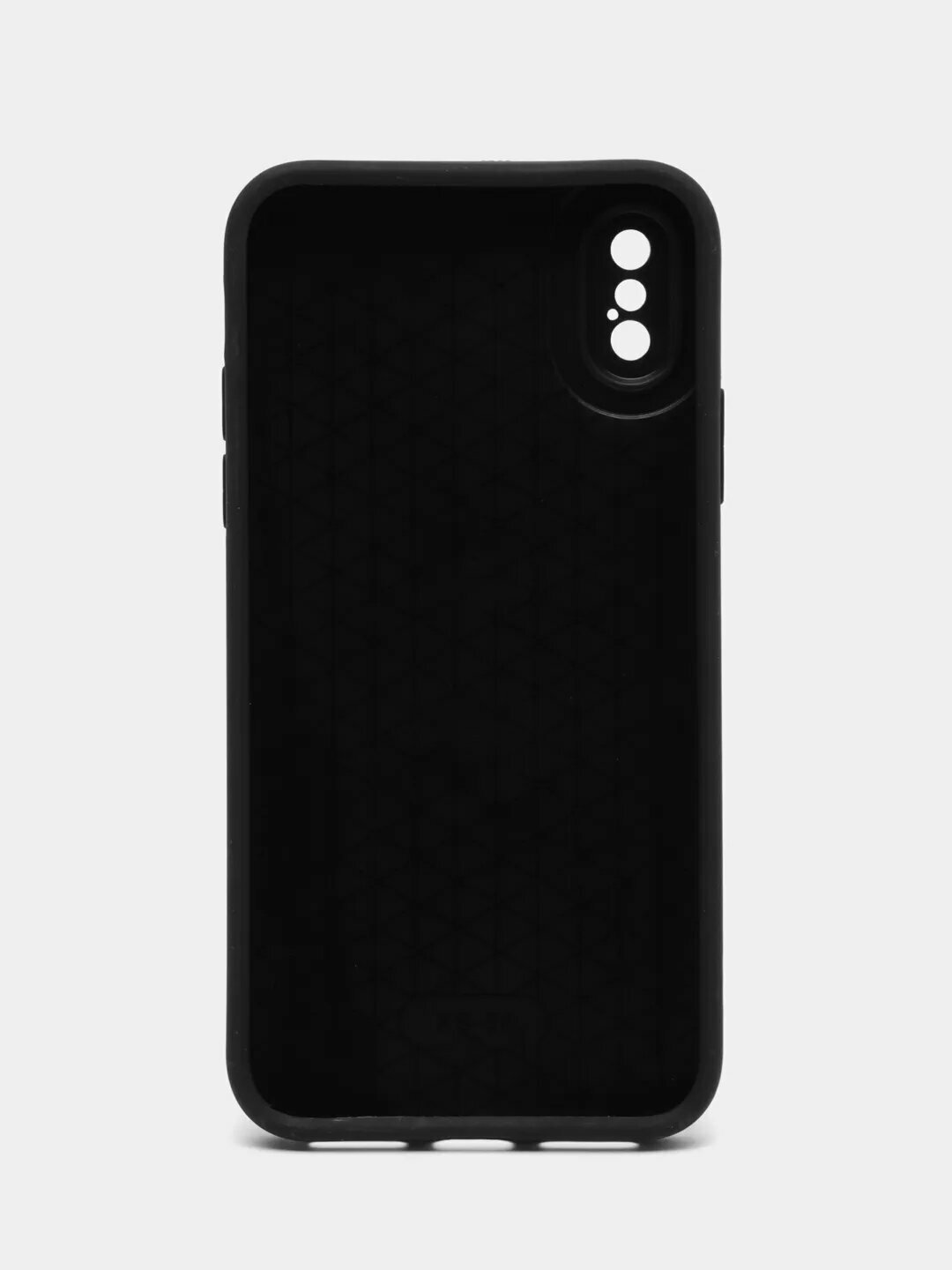 Защитный чехол на айфон 12 / iphone 12 силиконовый противоударный с защитой камеры, бежевый/черный — фото 1