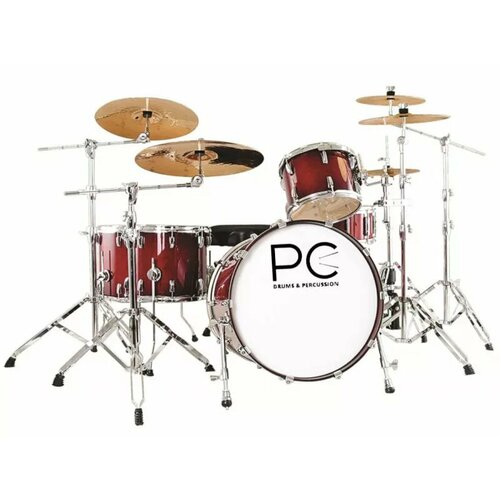 SUM2205 ударная установка, 5 барабанов, 22х18,16x14,14x12,12x9,14x6,5, стойки: под малый, 3 журавля, прямая, хай-хет, педаль, стул. Корпуса 6ти слойный американский клён. Литые обода, PC Drums стойка для барабанов dw drums комплект стоек для барабанов dwcp6000ulpk