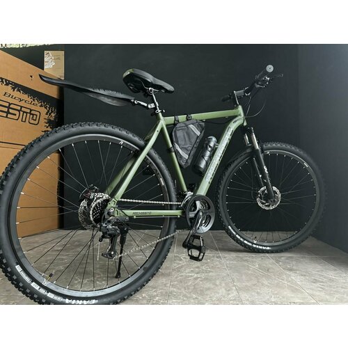 Велосипед 29 Richiesto Алюминиевая рама 19 Горный ВзрослыйПодростковый зеленый 33770₽