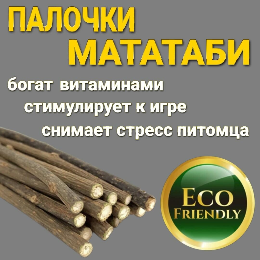 Игрушка для кошек Палочки мататаби , с эффектом кошачьей мяты . Лакомство для чистки зубов 12 штук в упаковке. — фото 1