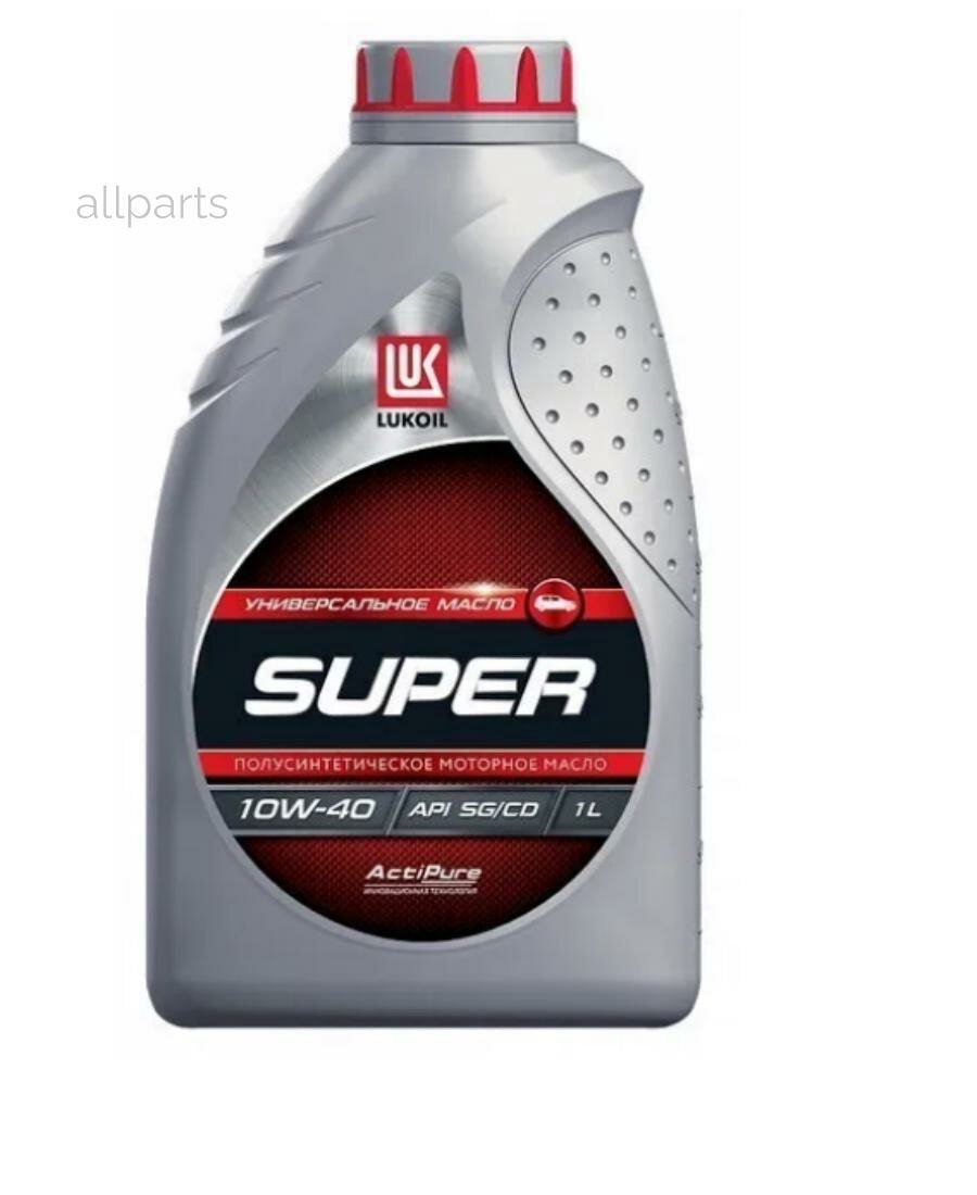 LUKOIL 19191 ЛУКОЙЛ Супер 10W40 (1L) масло моторное! полусинтетическое\ API SG/CD
