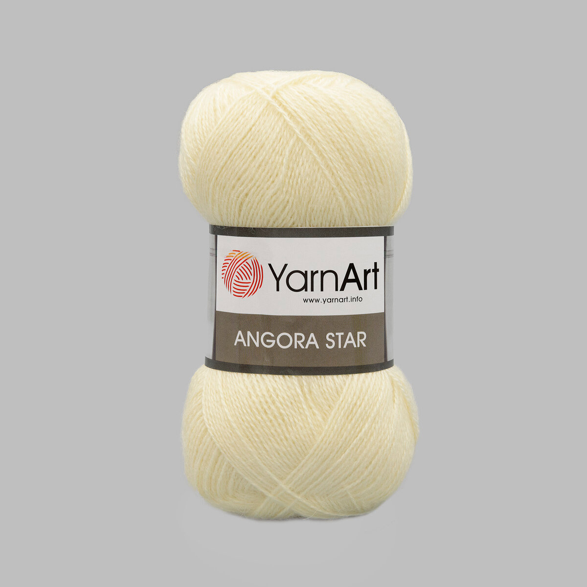 Пряжа для вязания YarnArt 'Angora Star' 100гр 500м (20% тонкая шерсть, 80% акрил) (7003 кремовый), 5 мотков