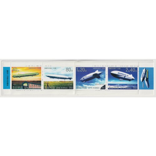 Почтовые марки Северная Корея 2002г. Столетие первого полета дирижабля Zeppelin Дирижабли MNH северная корея 1 чон 2002 г фао автомобиль