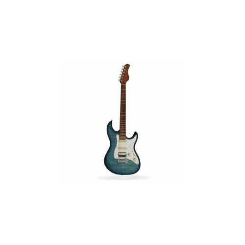 Sire s7 fm tbl электрогитара, форма stratocaster, hss, цвет голубой