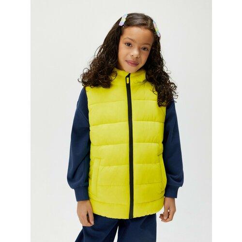 фото Жилет acoola, размер 116, желтый