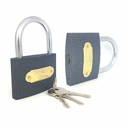 Замок навесной 63 мм серый Самир 510₽