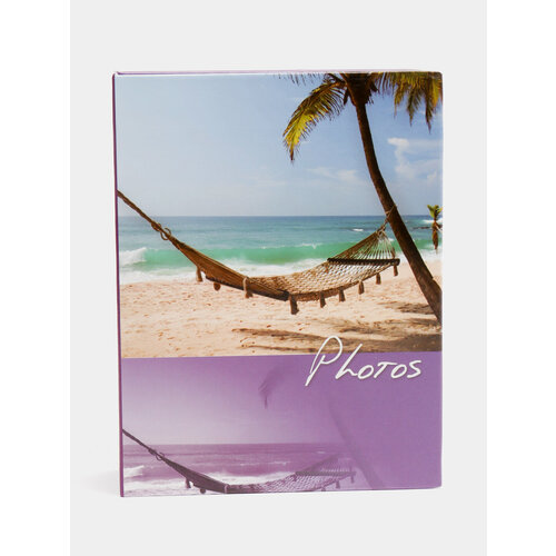 Фотоальбом 100 фото 10х15 Путешествие твёрдая обложка Цвет Аметистовый 1199₽