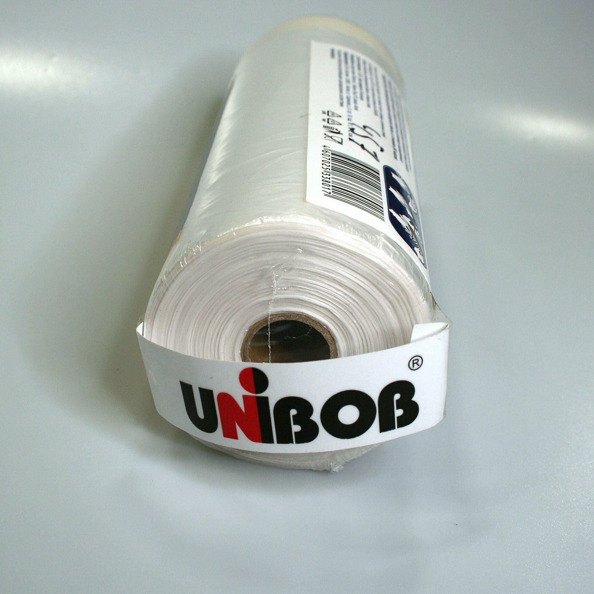 Пленка укрывная для ремонта с малярной лентой ТМ UNIBOB, 0.55*33 м - фотография № 4