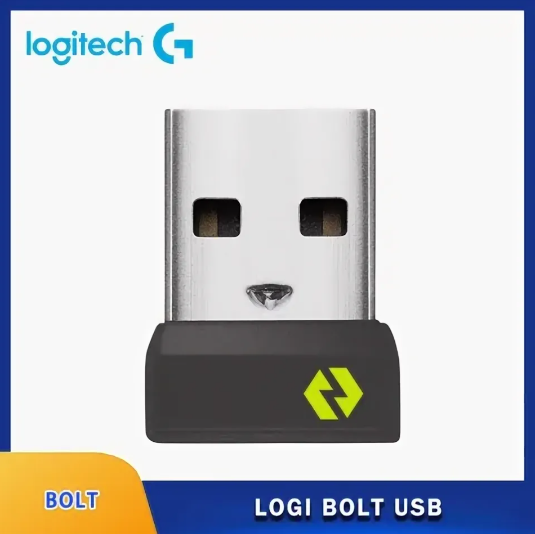 Беспроводной Приемник Logitech Original Bolt USB Wireless Receiver Мультиустройство Безопасности