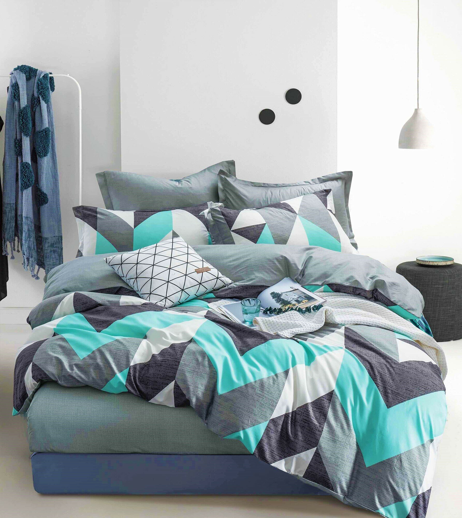 Постельное белье Aimee, 2-спальная, сатин, на резинке по углам