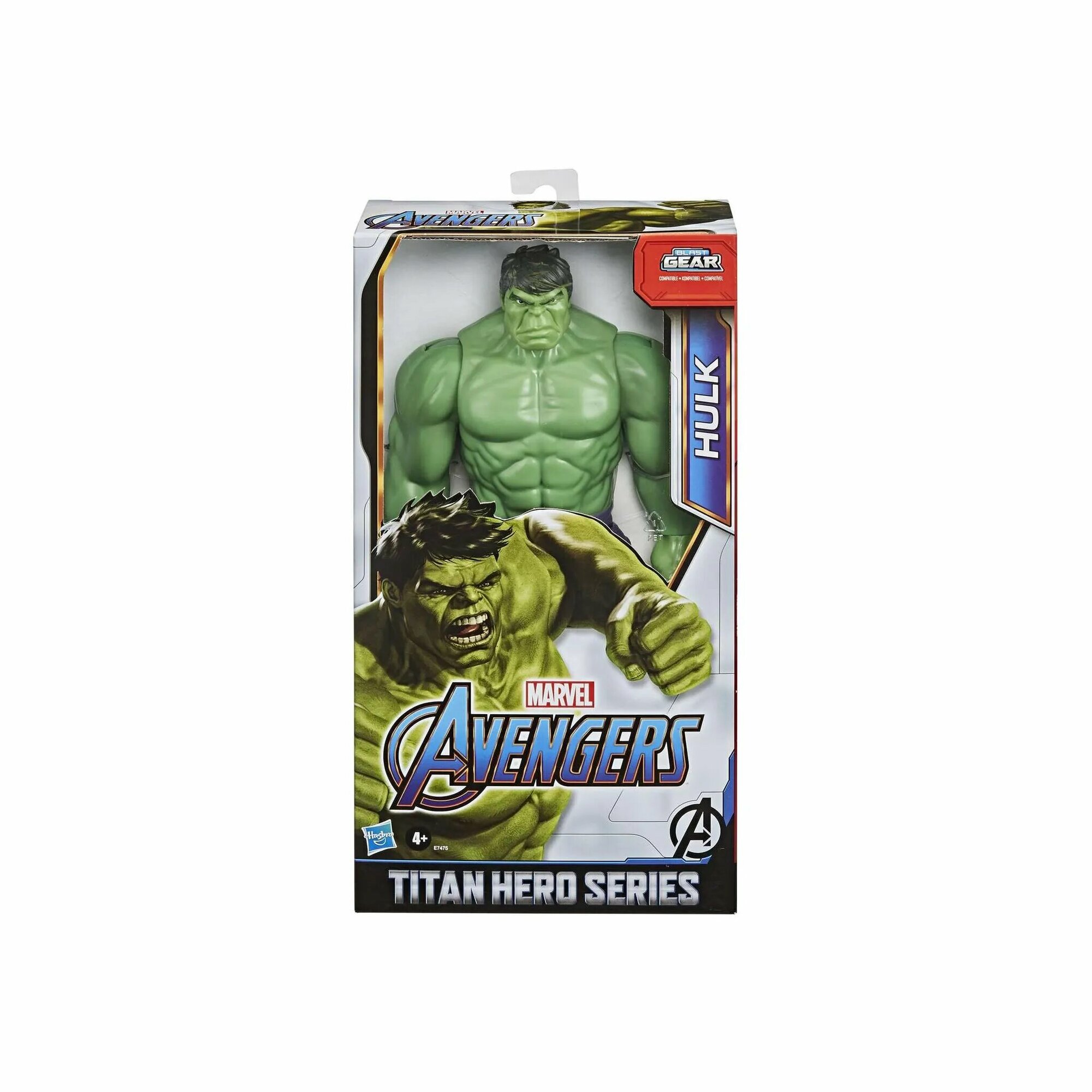 Фигурка Hasbro Avengers Titan Hero Халк Делюкс E7475, 30.4 см, 2 дет. - фото №6