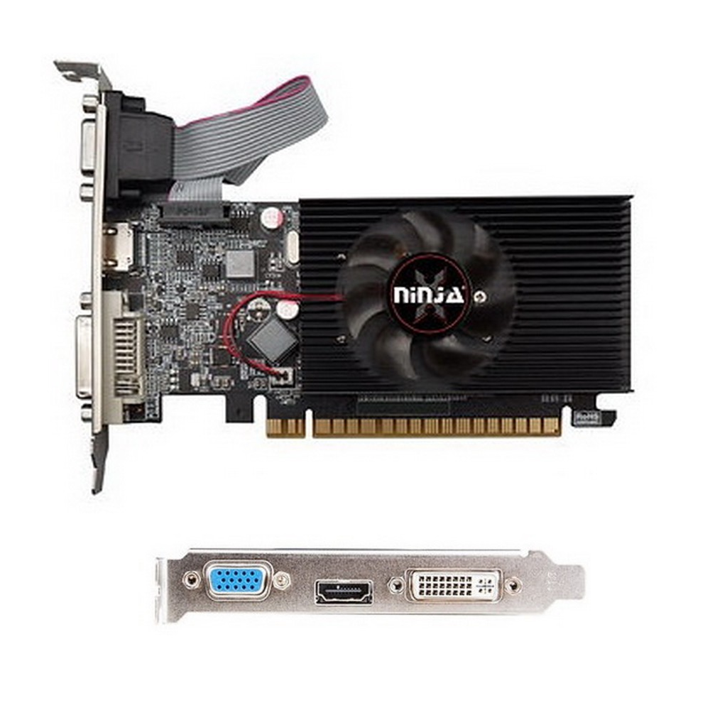 Видеокарта Ninja (Sinotex) GT210 1GB 64-Bit DDR3 DVI HDMI CRT 1FAN RTL